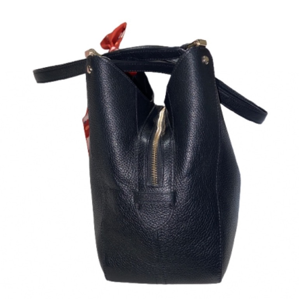 Kate Spade Leila Medium Triple Compartment Shoulder Bag Leather Black - Picture 3 of 8